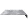 vidaXL Stair Tread Rectangular 5 pcs Silver 60 x 18 cm Aluminium