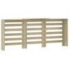 vidaXL Radiator Cover Sonoma Oak 205x21.5x83.5 cm Engineered Wood
