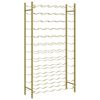 vidaXL Wine Rack for 72 Bottles Gold Metal