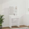 vidaXL Dressing Table with LED High Gloss White 60x40x140 cm