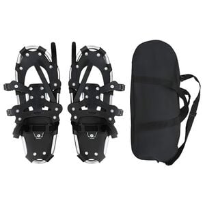 vidaXL 3 in 1 Snowshoes Silver and Black 53.5 x 21 cm