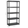 vidaXL Storage Shelf 5-Tier Black 85x40x185 cm Plastic