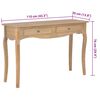 vidaXL Console Table with 2 Drawers 110x35x76 cm Engineered wood