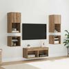 vidaXL TV Wall Units 8 pcs Artisan Oak Engineered Wood