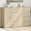 vidaXL Sideboards 2 pcs Sonoma Oak 59x39x80 cm Engineered Wood
