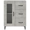 vidaXL Sideboard Concrete Grey 69.5x34x90 cm Engineered Wood