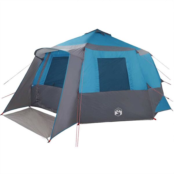vidaXL Cabin Tent with Roof Blue and Grey 500 x 500 x 294 cm