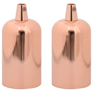 vidaXL Lamp Holders 2 pcs Rose Gold E27
