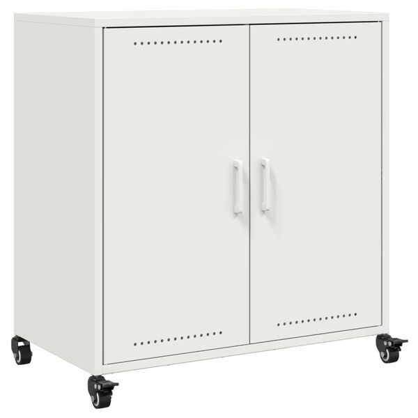 vidaXL Sideboard White 68x39x72 cm Steel