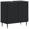 vidaXL Bathroom Sink Cabinet ZWOLLE Black 59.5 x 31.5x 59 cm