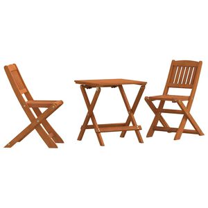 vidaXL 3 Piece Bistro Set for Children Solid Eucalyptus Wood