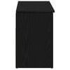 vidaXL Shoe Bench Black Oak 102x30.5x45 cm Engineered Wood