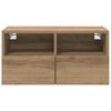 vidaXL TV Wall Cabinets Wall-mounted 2 pcs Artisan Oak 60 x 30 x 30 cm