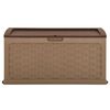 vidaXL Garden Storage Box 335 L Mocha-Chocolate PP Rattan