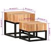 vidaXL Side Tables 2 pcs Solid Acacia Wood