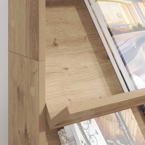 vidaXL Magazine Rack Artisan Oak 70 x 41 x 126 cm Engineered Wood