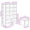 vidaXL Shoe Cabinet with Shelf 2 pcs Grey Sonoma Engineered Wood