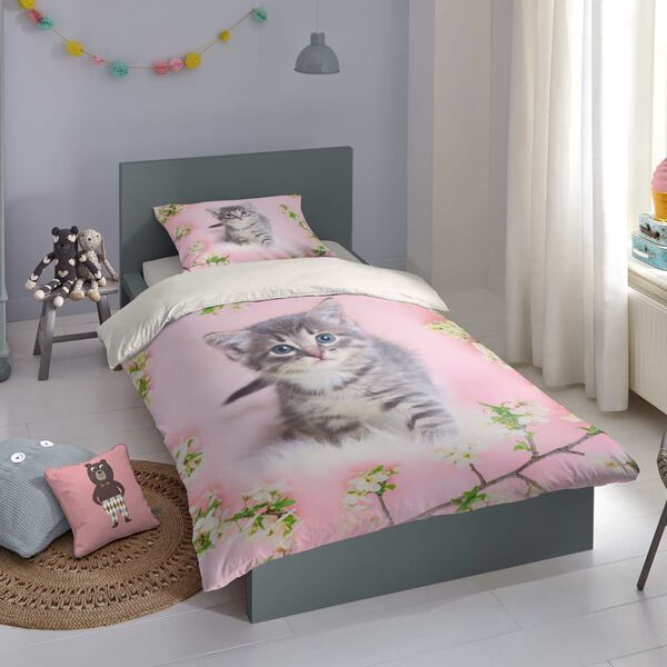 Good Morning Kids Duvet Cover Pussycat 140x200/220 cm