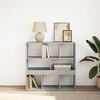 vidaXL Book Cabinet/Room Divider Concrete Grey 100x33x94.5 cm