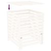 vidaXL Composter White 82.5x82.5x99.5 cm Solid Wood Pine