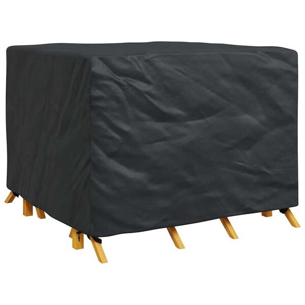 vidaXL Furniture Cover Plain Black 135 x 135 x 90 cm Fabric