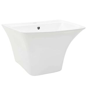 vidaXL Basin White 53 x 44 x 37 cm Glazed Ceramic
