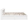 vidaXL Bed Frame with Headboard White 180x200 cm Super King Solid Wood Pine
