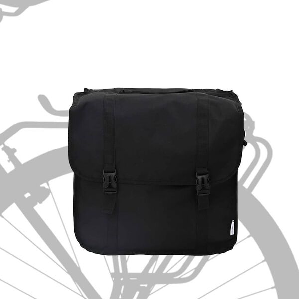 vidaXL Bicycle Bag Black 40 x 18.5 x 35 cm Polyester