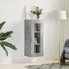 vidaXL Wall Mounted Cabinet Concrete Grey 34.5x34x90 cm