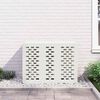 vidaXL Air Conditioner Cover White 110 x 50 x 80 cm Steel
