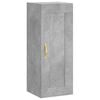 vidaXL Wall Mounted Cabinet Concrete Grey 34.5x34x90 cm Engineered Wood