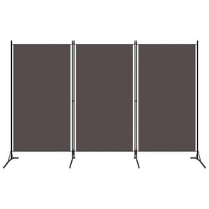 vidaXL 3-Panel Room Divider Anthracite 260x180 cm Fabric