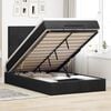 vidaXL Ottoman Bed with Mattresses Black 120x200cm Velvet