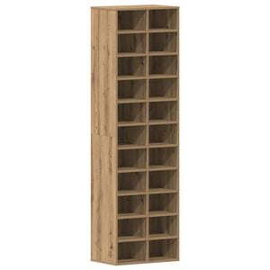 vidaXL Shoe Cabinet Artisan Oak 54x34x183 cm Engineered Wood