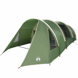 vidaXL Tunnel Tent with Roof Green and White 778 x 356 x 210 cm