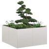 vidaXL Planter 80x80x40 cm Stainless Steel