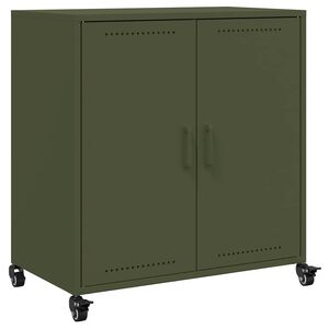 vidaXL Sideboard Olive Green 68x39x72 cm Steel