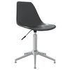 vidaXL Swivel Office Chair Light Grey PP
