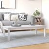 vidaXL Coffee Table White 110x50x30 cm Solid Wood Pine