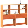 vidaXL Headboard with Storage Wax Brown 140 cm Solid Wood Pine