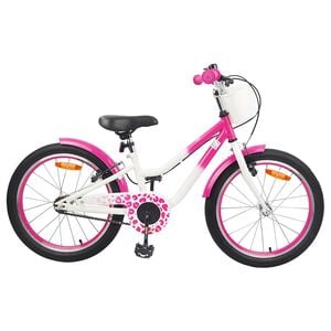 vidaXL Kids Bike 18'' for 5-7 Years Old Dark Pink