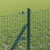 vidaXL Fence Post Green 100 x 0.5 m (25 x 25 mm mesh) Steel and PVC