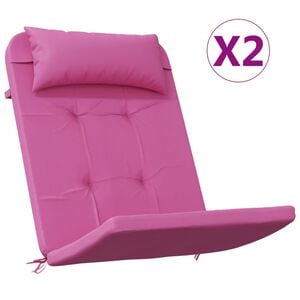 vidaXL Adirondack Chair Cushions 2 pcs Pink Oxford Fabric