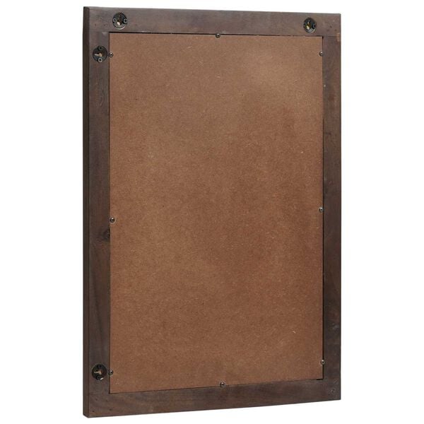 vidaXL Bathroom Mirror Wall-mounted with Mirror Brown 70 x 50 x 2.5 cm