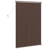 vidaXL Venetian Blind Manual Dark Brown with Pattern 150 x 90 cm PVC