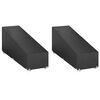 vidaXL Sunlounger Covers 2 pcs 12 Eyelets 205x75x40/70 cm Polyethylene