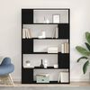 vidaXL TV Cabinet Set Black Oak 100 x 24 x 155 cm Engineered Wood
