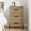 vidaXL Bedside Cabinet Artisan Oak 40 x 40 x 66 cm Engineered Wood