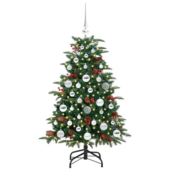 vidaXL Artificial Christmas Tree with 150 LEDs with Stand Green 120 cm