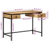 vidaXL Desk with Drawer Brown 105 x 50 x 75 cm Solid Mango wood